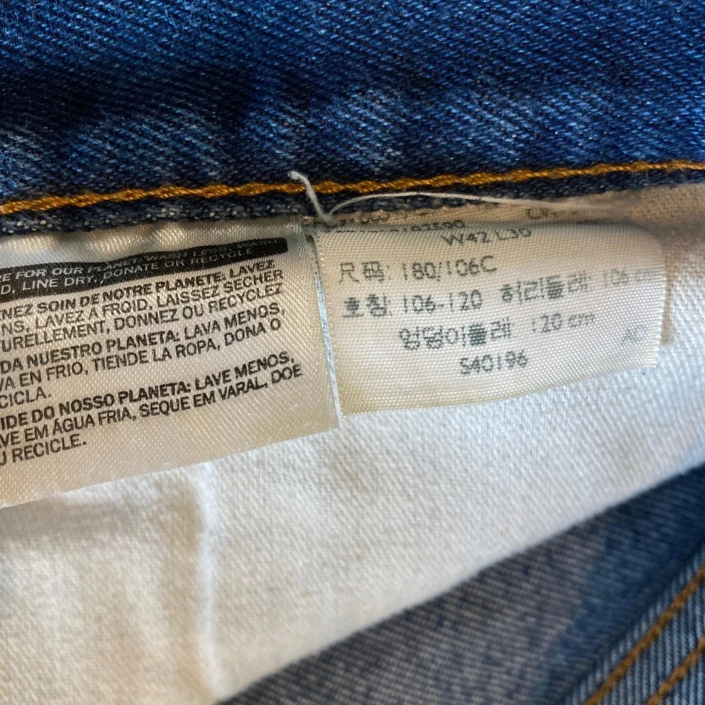 Levis 517 Jeans Mens 42x30 (Fit 41x30) Relaxed‎ Fit Straight Leg Blank Tab